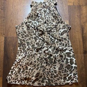 Cheetah print Halter Neck Blouse